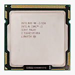 Процессор (CPU) Intel i3-530 2 ядра, 2,93 Ггц сокет 1156 б/у