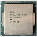 Процессор (CPU) Intel i3-4330 2 ядра, 3,9 Ггц сокет 1150 б/у