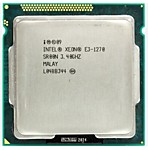 Процессор(CPU) Xeon E3-1270 (аналог I7) 4 ядра 8 пот, 3,4 Ггц сок 1155 б/у