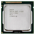 Процессор (CPU) Intel i3-2125 2 ядра, 3,3 Ггц сокет 1155 б/у
