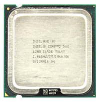 Процессор (CPU) Intel Core2 Duo E6300 2 ядра, 1,86 Ггц сокет 775 б/у